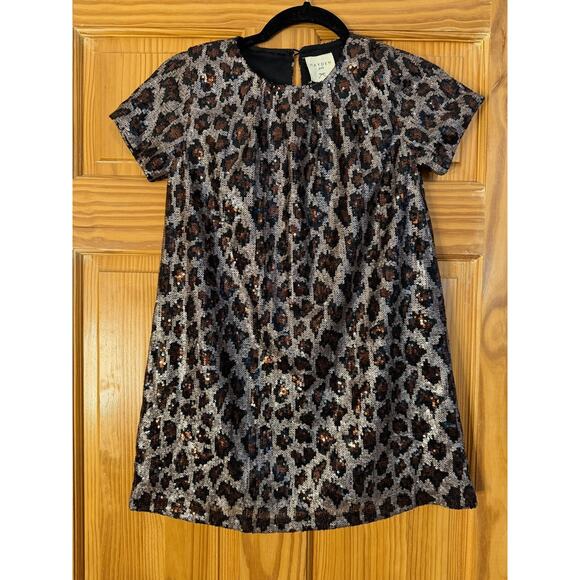 Hayden Girls Animal Print Sequin Print Dress Size MED Fun For Holidays - Picture 1 of 4